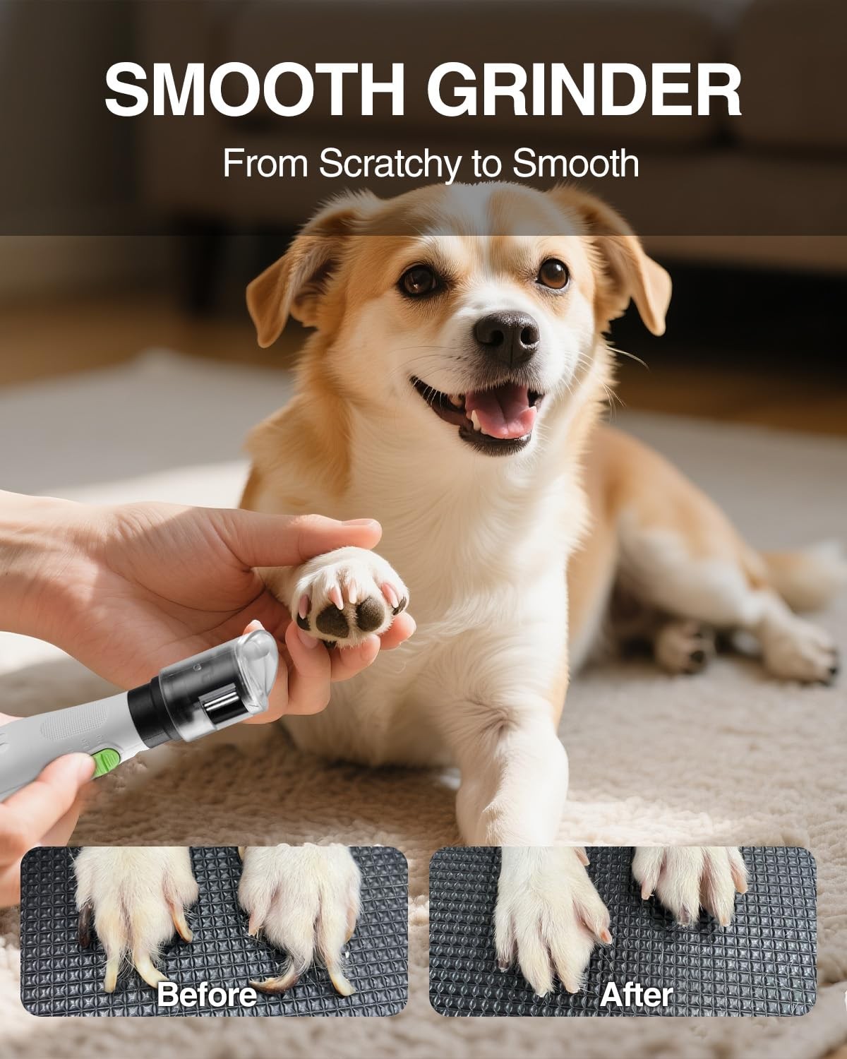 WORKPRO 6-Speed Dog Nail Grinder Pet Nail Grinder 70 Accessories Rotary Tool Set