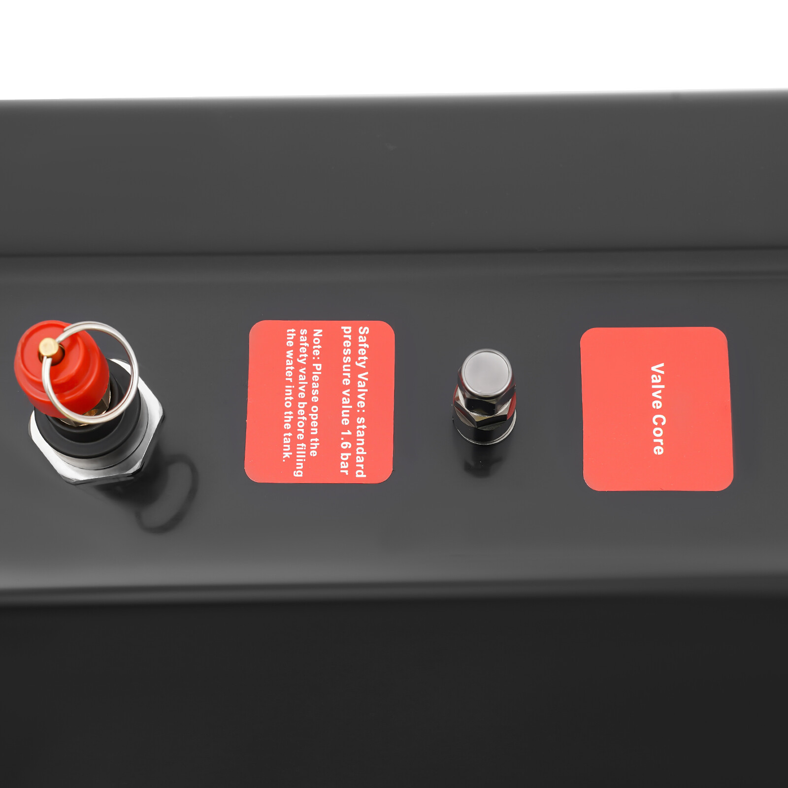 Black Pressurized 8Gallon Camping Shower Water Tank Storage For Off-Road Pick-up