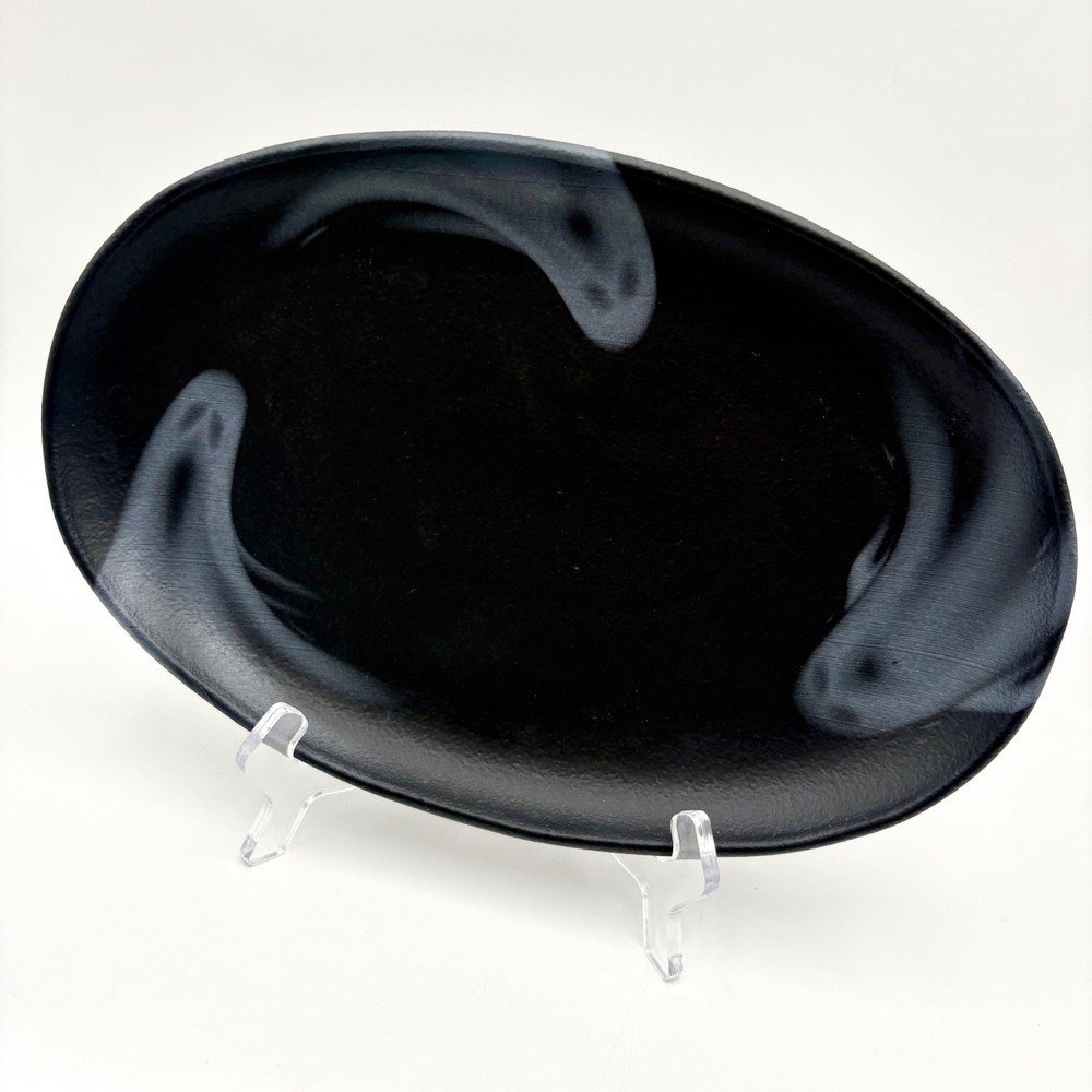 Halloween Black Ghost Dinnerware 7pc Set, Dinner, Salad Plate, Bowl, Platter