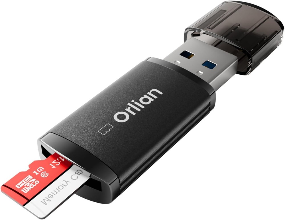 USB 3.0 Micro SD Card Reader, 5Gbps Speed Adapter 1 Pack, Black