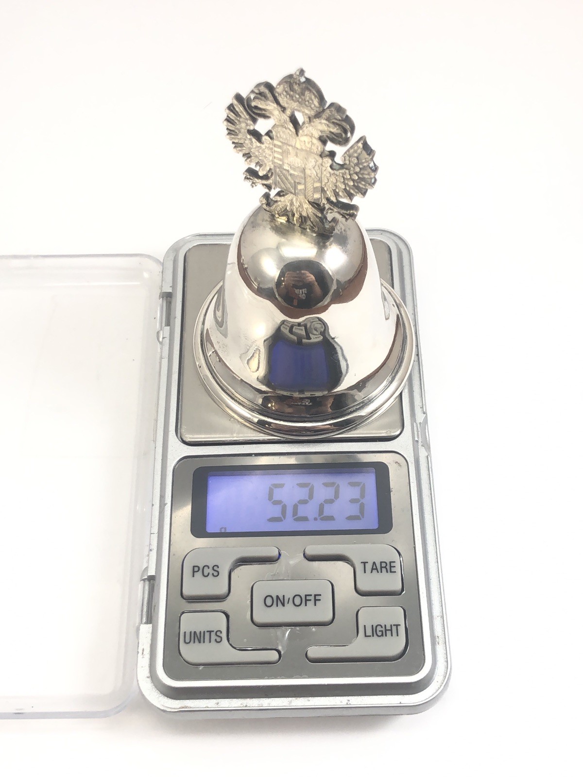 Vintage Austrian 835 Silver Double Headed Eagle Dinner Table Bell 52g