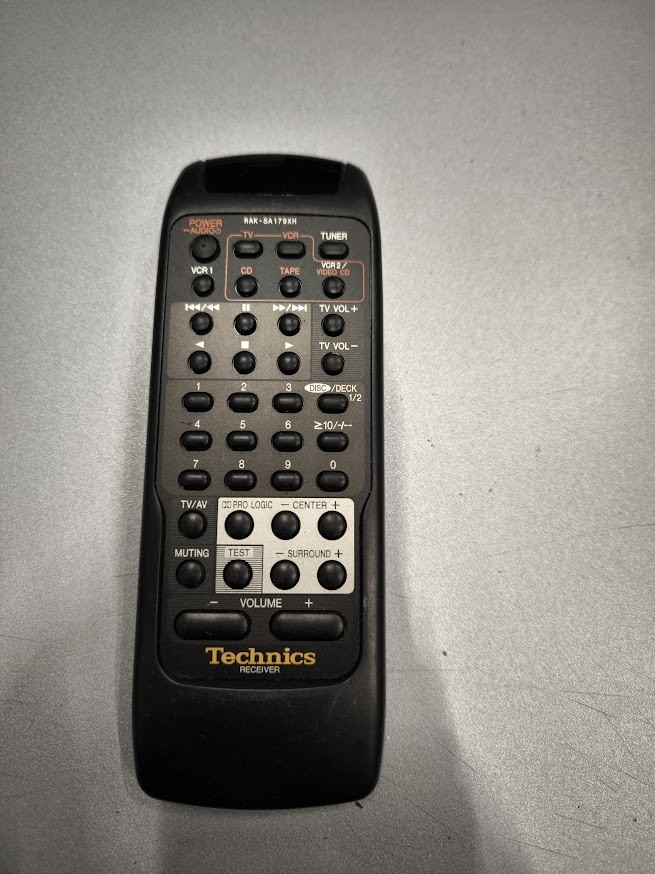 Technics RAK-SA179XH Remote Control - Used, Fully Functional
