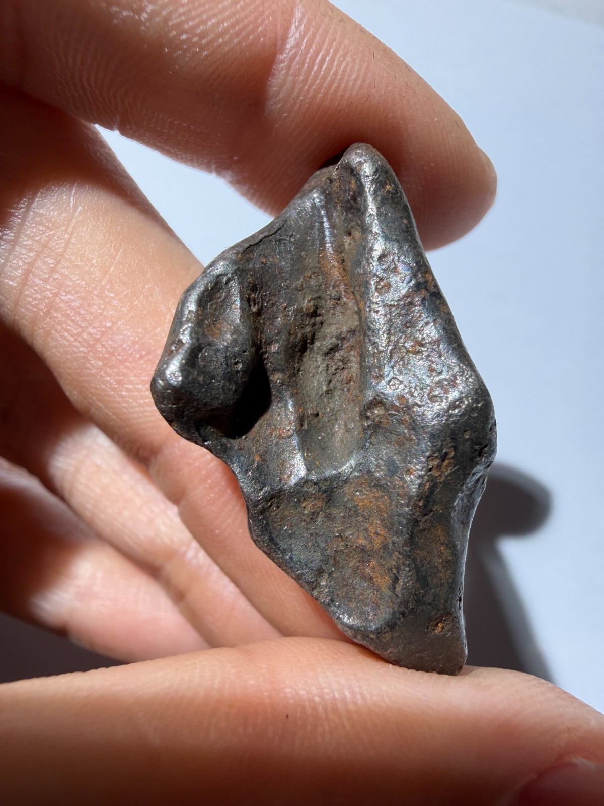 Sikhote-Alin Iron Meteorite 19.65g – Clear Rollover Lip + Beautiful Regmaglypts