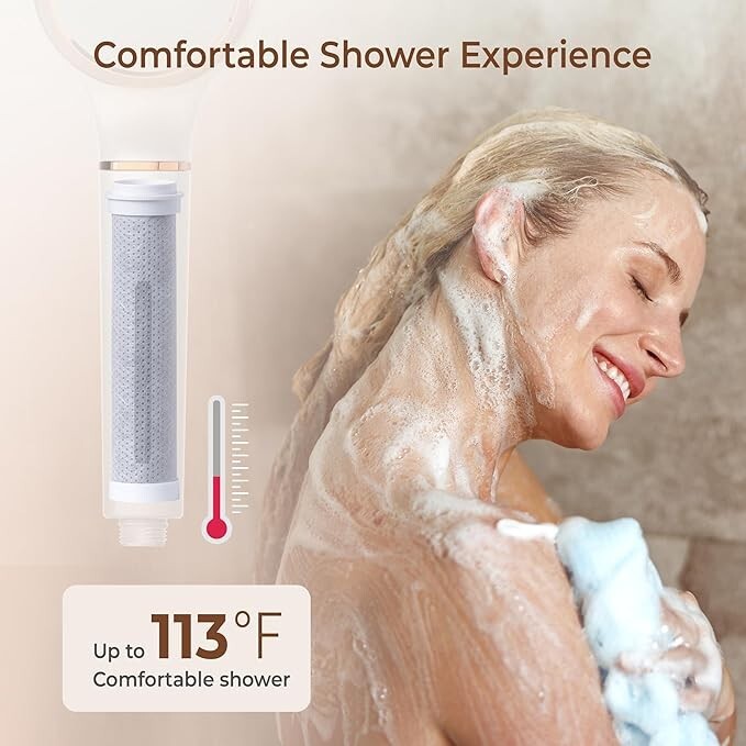 Waterdrop handheld shower head replacement filter for SF02-SL & SF02-SR, 3 Pack
