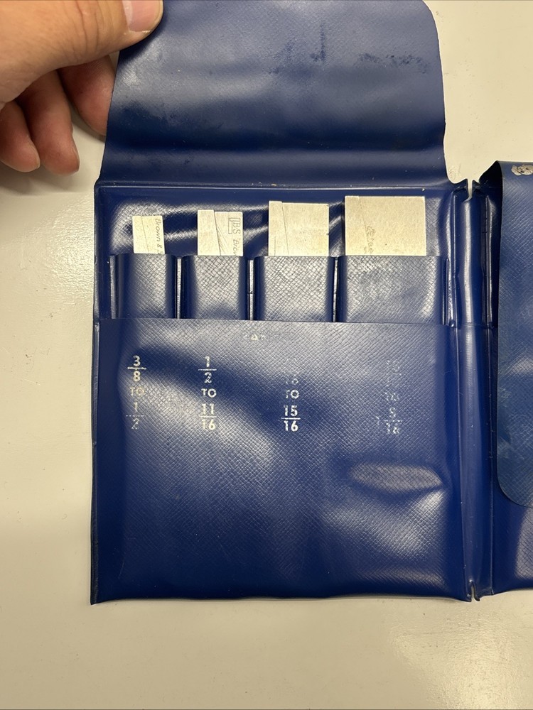 Brown & Sharpe 673-20 3/8"-2-1/4" 6 Pc Adjustable Parallel Set