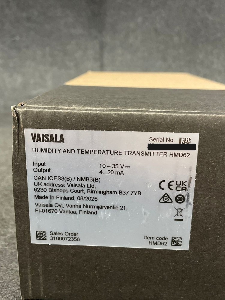 VAISALA HMD62 Humidity and Temperature Transmitter