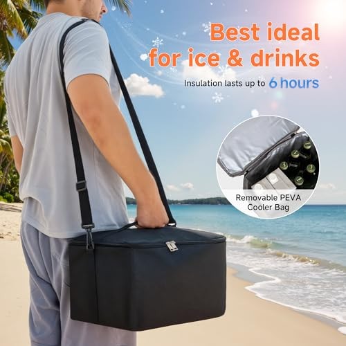 Trunk Organizer for SUV, Multi-Compartment Car Trunk Organizer, Car Large