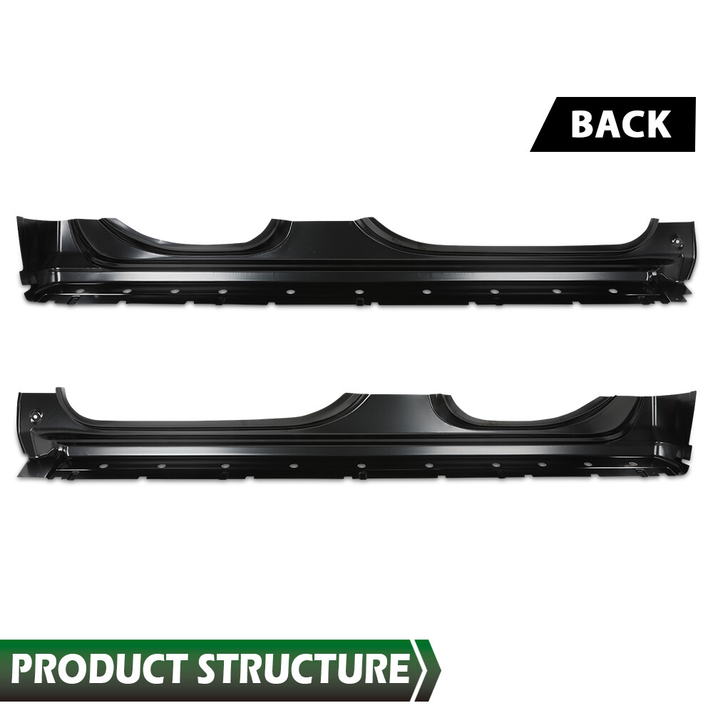 Fit For 14-18 Chevry Silverado GMC Sierra Extended Cab Rocker Panel Left+Right