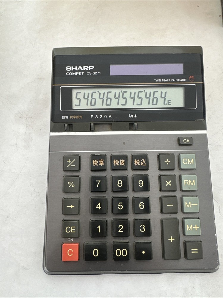 Vintage SHARP COMPET CS-S271 Made In Japan