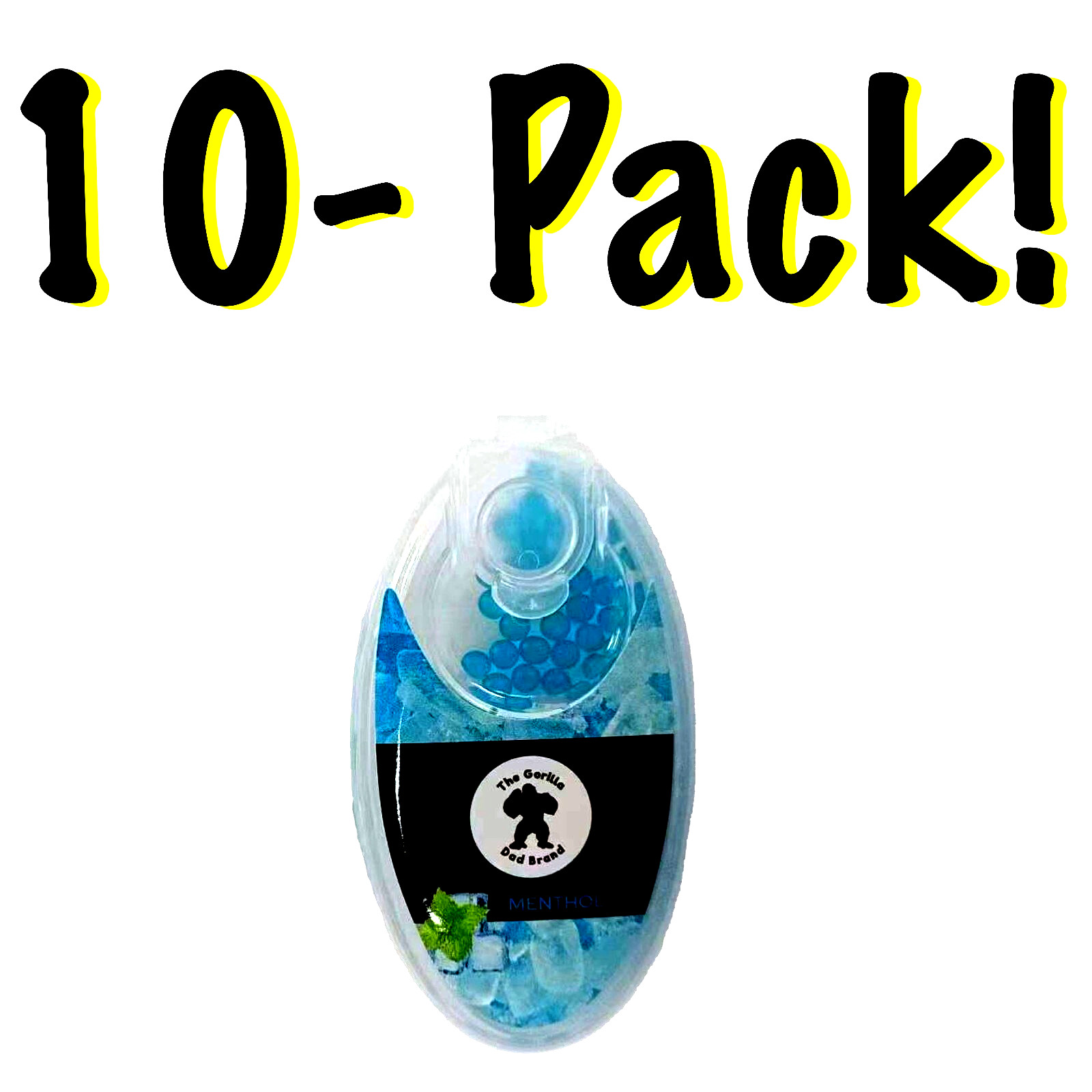 1000 Count Original Blue Menthol Burst Beads - 10-Pack Bulk Menthol Filter Capsu