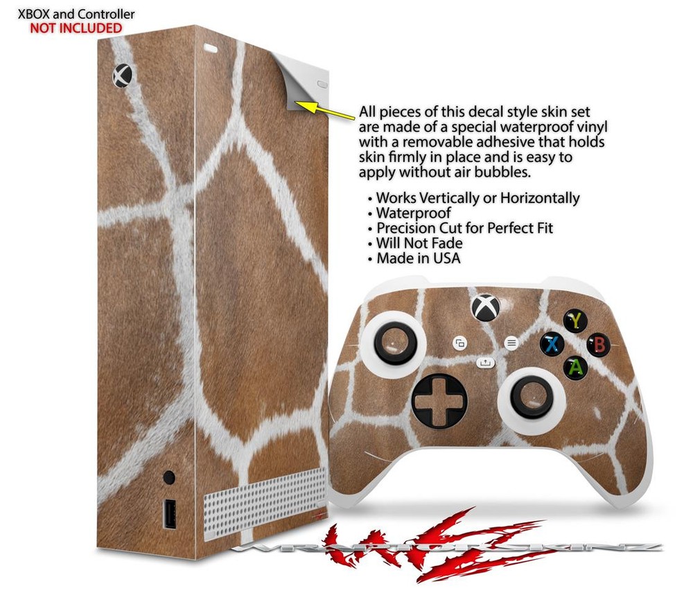 Skin Wrap for XBOX Series S Console Controller Giraffe 02