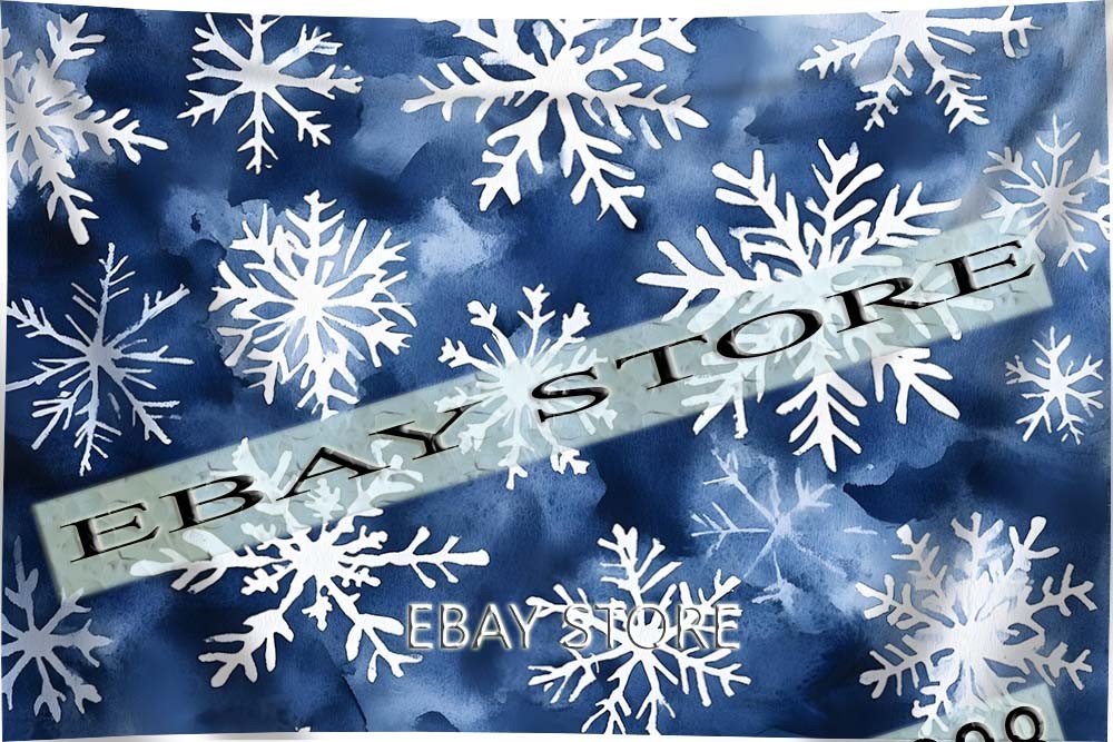 Snowflake Pattern tapestry repeating winter symbol decor 59X82 in
