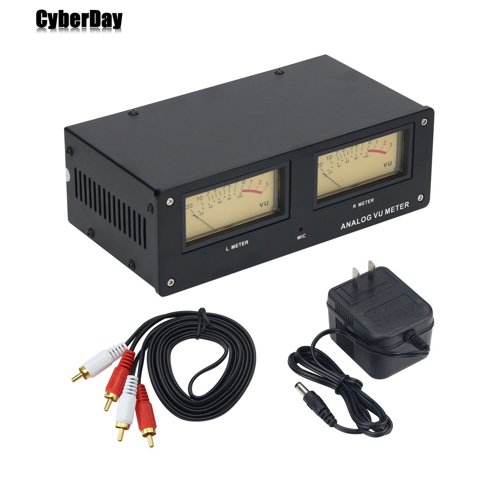 MIC-73 Voice Control Square Analog VU Meter+Alloy Panel and LED Warm Backlight