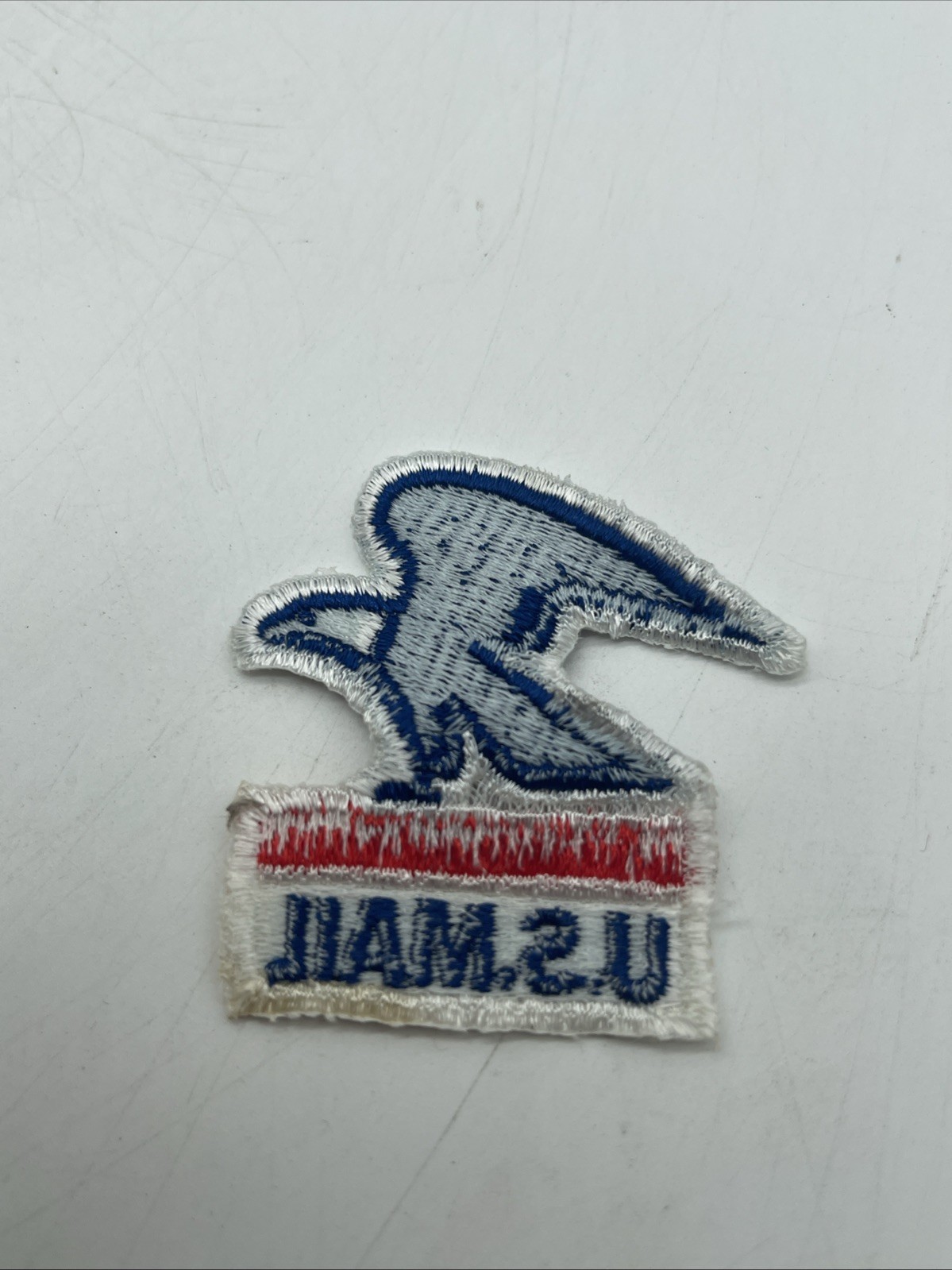 Vintage U.S. Mail Postal Service Eagle Logo Patch See On Twill Genuine USPS RWB