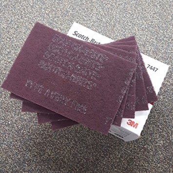 Lot of 5 Red 3M Scuff Pads Scotch Brite 3M Brand