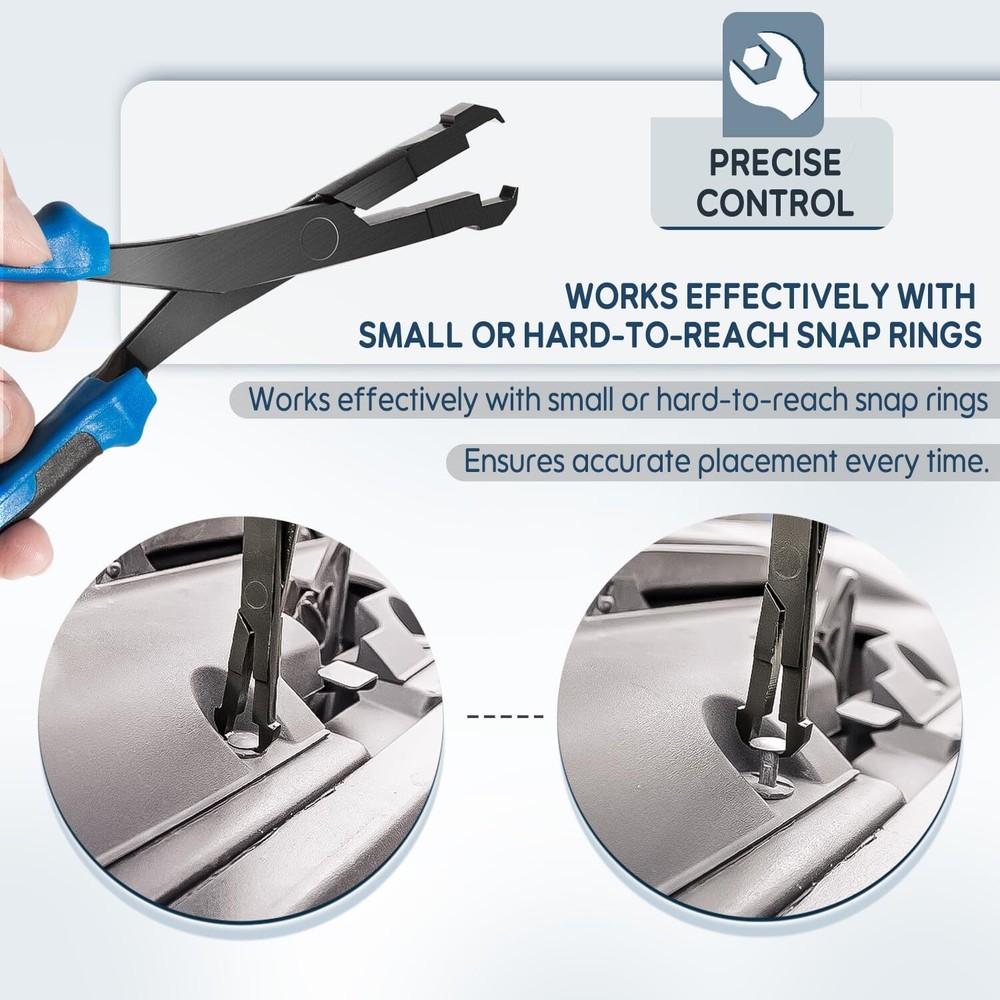 Straight U-Joint Snap Ring Pliers Plastic Push Pin Pliers Tool 70300