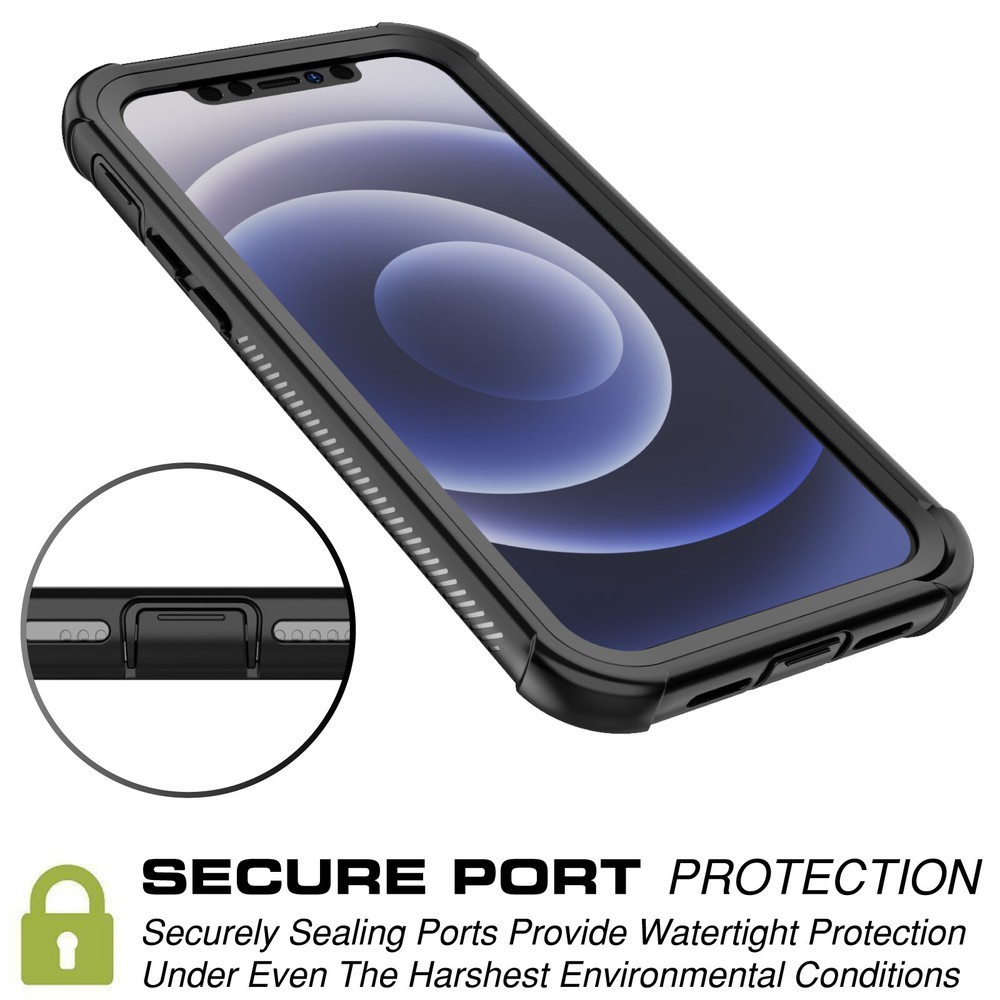 For iPhone 12 Mini Case Shockproof Water Resistant case with Screen Protector