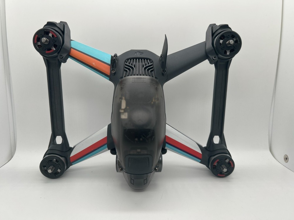 DJI FPV 4K Drone FD1W4K - Tested - Missing Back Fin - Custom Stickers - Used