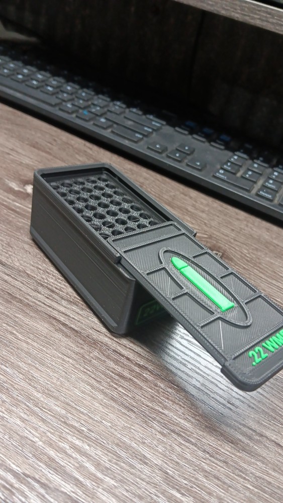 22 WMR 50 round box 3d printed