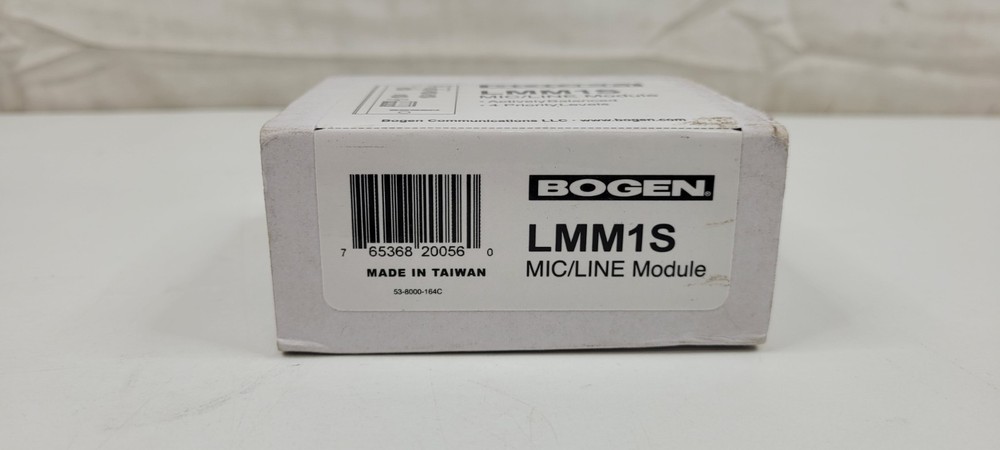 Bogen LMM1S Advanced Input Mic/Line Input Module BRAND NEW