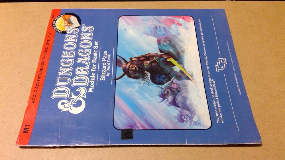 Dungeons & Dragons Module M1 Blizzard Pass 9067