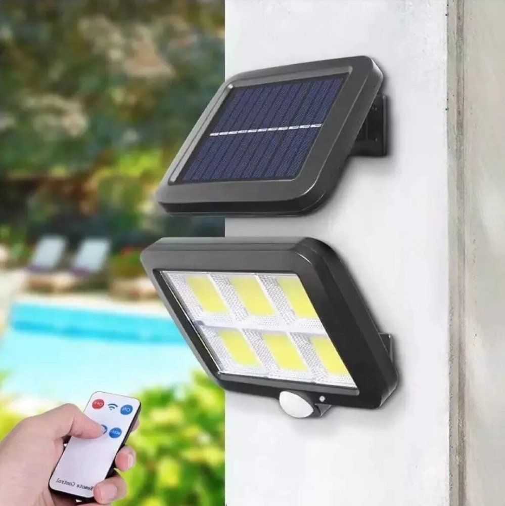 30w Solar Headlight With Pir Motion Sensor And Detached Panel Wire 5mt approx.