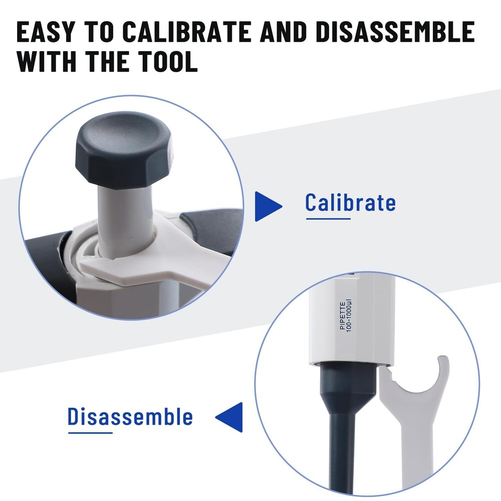 US Lab Micropipette Adjustable Variable Volume Single Channel Pipette Pipettor