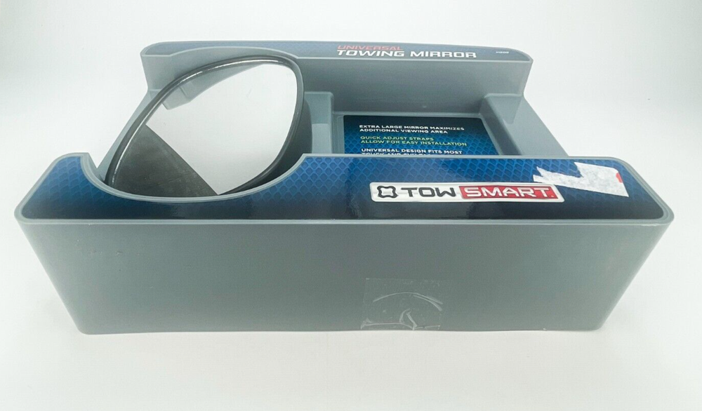 Universal Towing Mirrors Tow Smart Extra Large Mirror Adjustable Straps