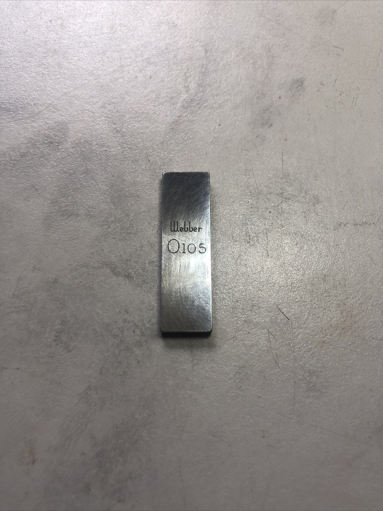 Webber .105” Gage Block