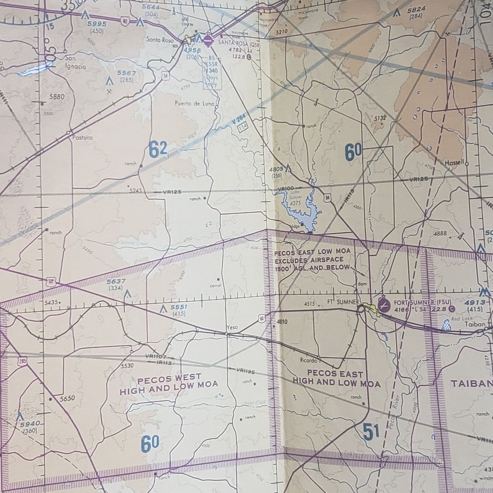 Aeronautical Chart Albuquerque 1995