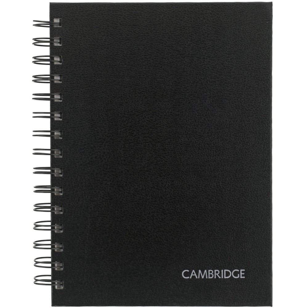 Cambridge Writing Notebook, 5" x 8", Medium, Black, 80 Sheets