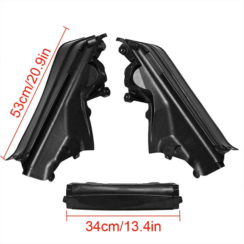 3Pcs For BMW X5 X6 E70 E71 E72 Car Engine Upper Compartment Partition Panel Set