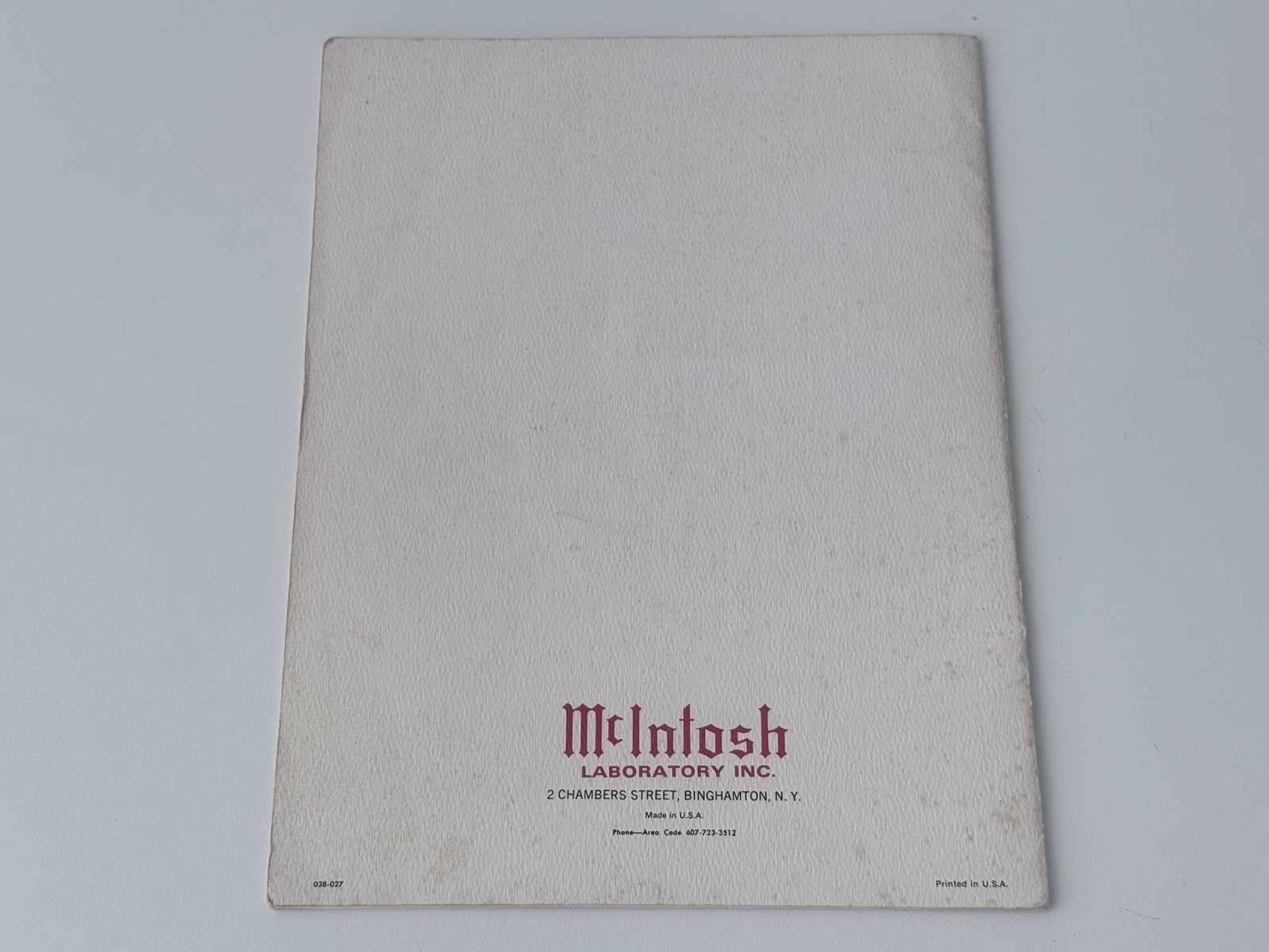 McIntosh C22 Owners Manual