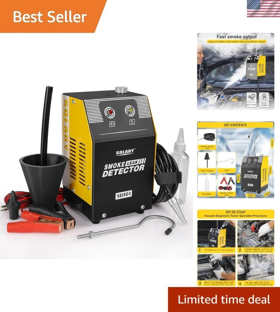 Multi-Functional Automotive Leak Detector - Built-in Air Pump, Quick Diagnostics