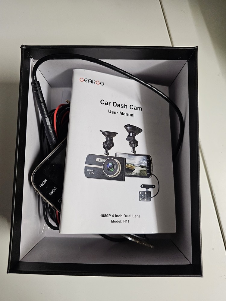 GearGo Dash Cam - Model H11 - Open Never Used