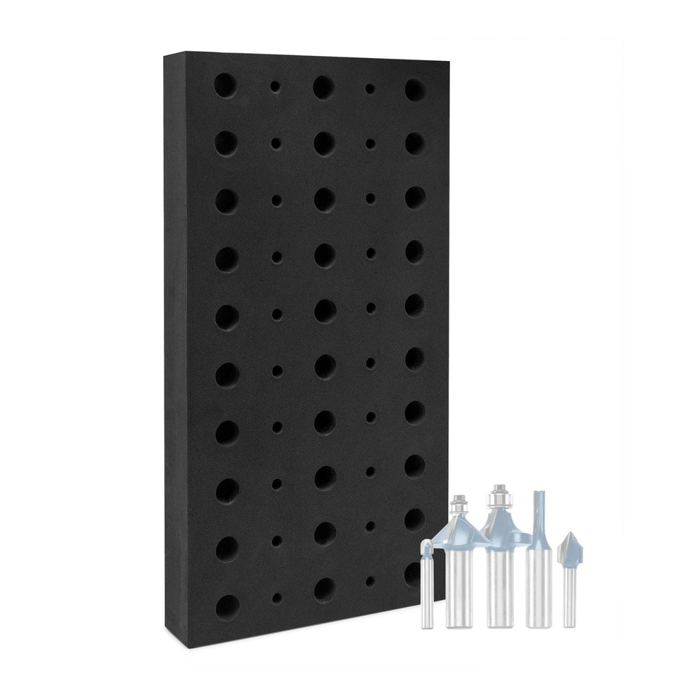 Router Bit Storage Tray Quality Foam material for 50 bits