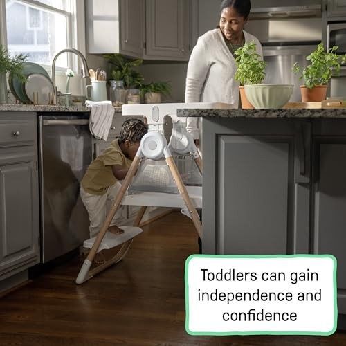 Table to Tower 2-in-1 Toddler Tower for Kitchen, Play Table & Step Stool,