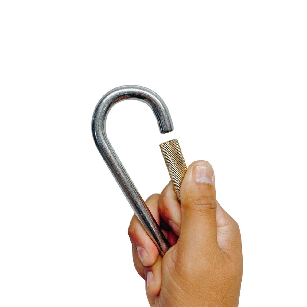 3/8" Stainless Steel Quick Link Spring Loaded Lock,Copper Spring Gate,660 Lb WLL