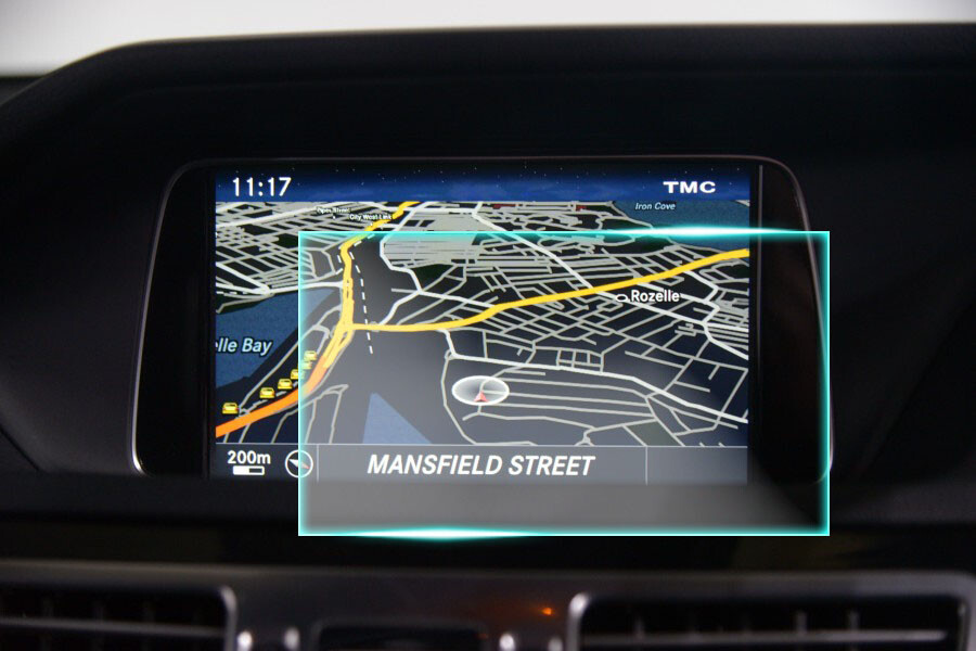 Crystal Clear Screen Protector for 2013 Mercedes Benz E400 Vehicle Navigation