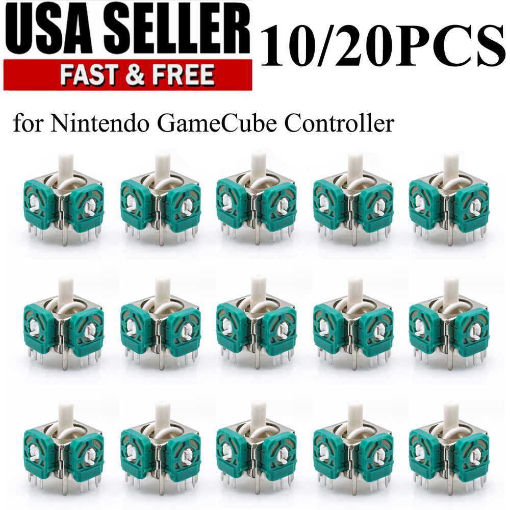 10/20x Analog Joystick Stick Switch Replacement for Nintendo GameCube Controller