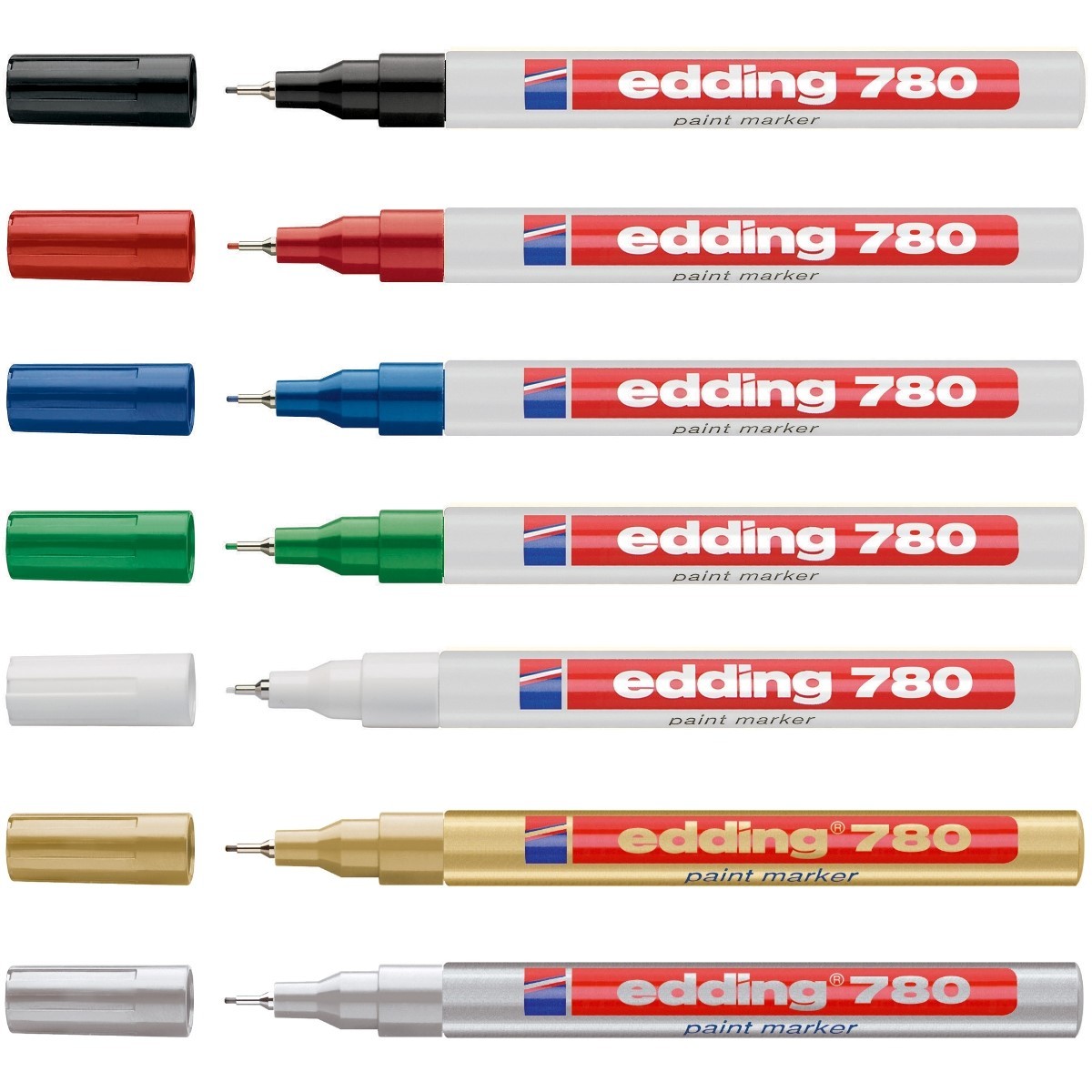 Edding 780 Paint Marker Pen Bullet Tip 0.8mm - Waterproof BUY 3 GET 1 FREE