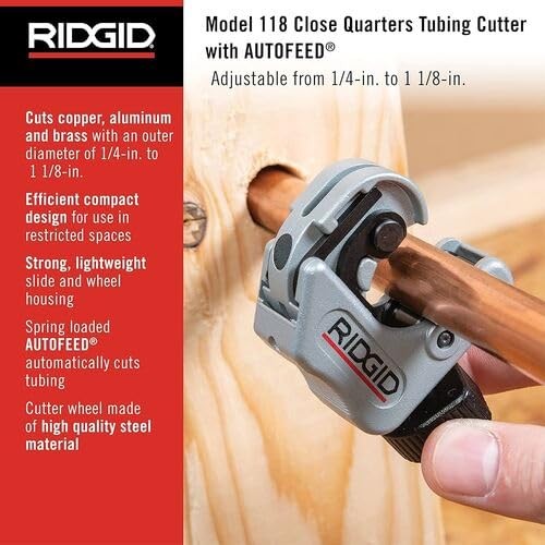 Ridgid 97787 Close Quarters Quick-Feed Cutter