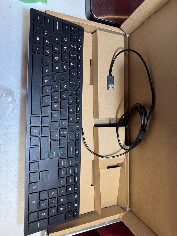 HP 310 Black Wired KB MS Combo US Keyboard Only USB-C.