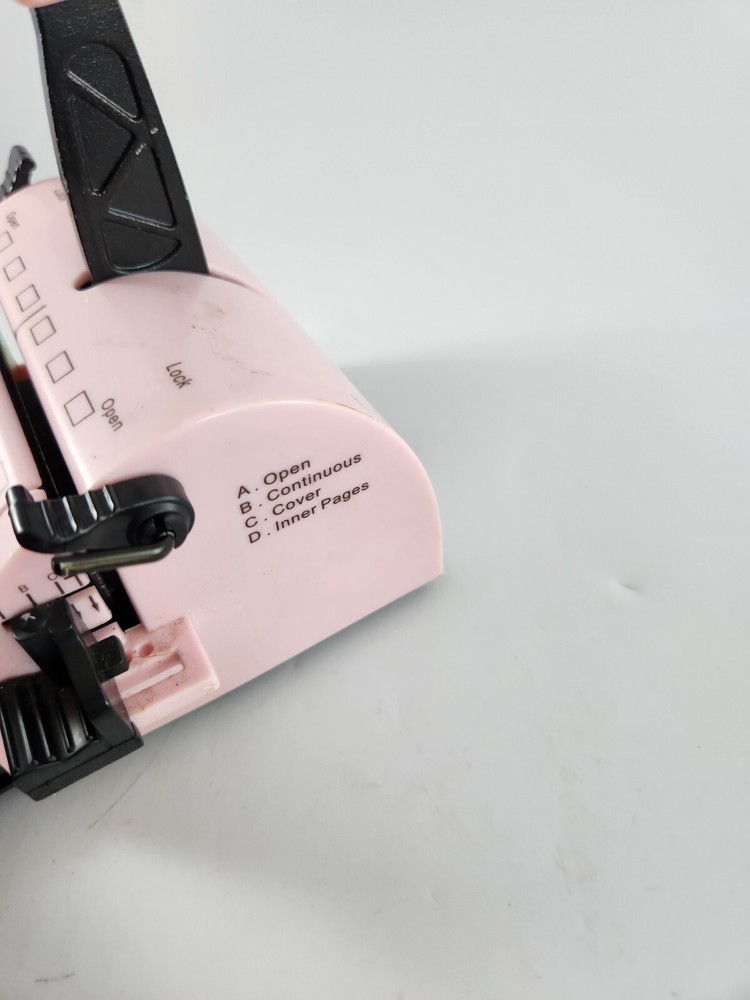 Zutter Bind-It-All V2.0 Pink Scrapbooking Binder Punch Bind Machine