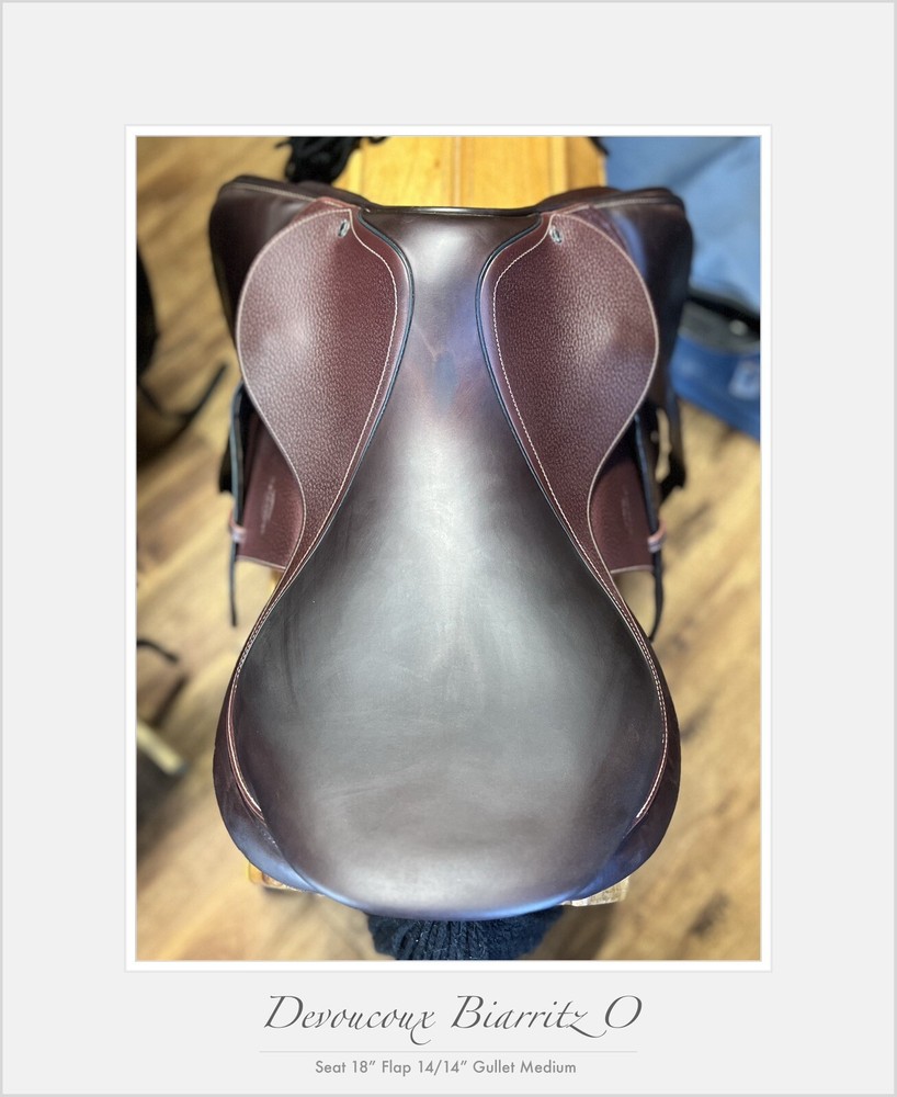 Devoucoux Biarittz O Jump Saddle. 18” M