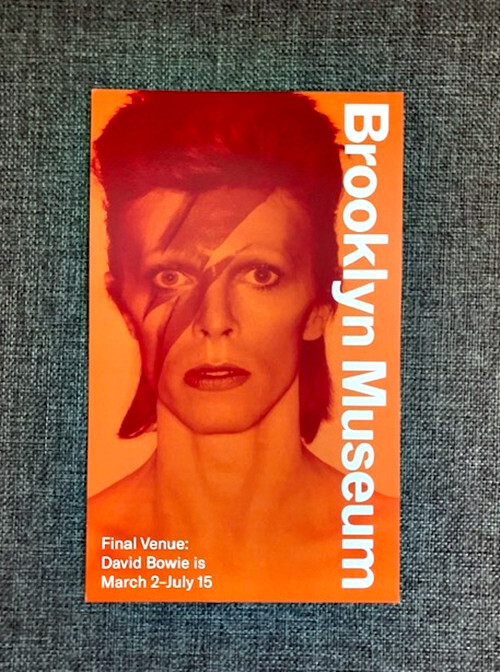DAVID BOWIE IS Exhibit / Brooklyn Museum / Events & Programs Flyer / 2018 / NEW