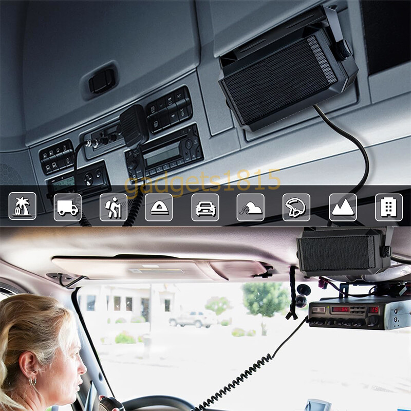 Rectangular External Communications Speaker for CB, Ham & GMRS Radios & Scanners