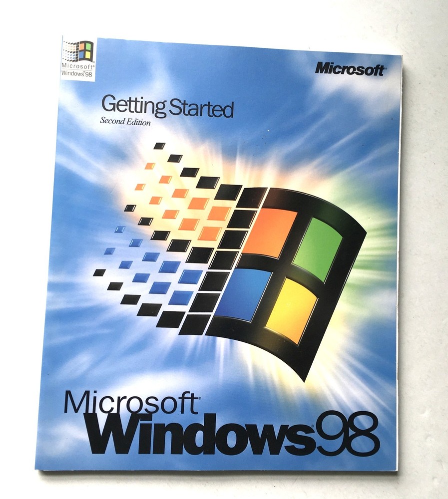 Vintage Microsoft Windows 98 Getting Started Manual Second Edition