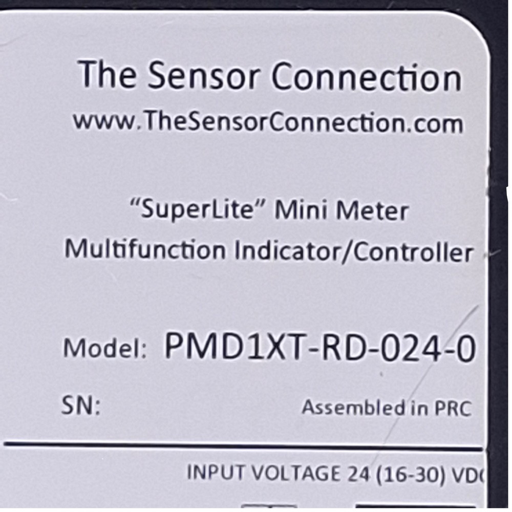 The Sensor Connection PMD1XT-RD-024-0 Digital Panel Meter 16-30VDC, 45x22mm