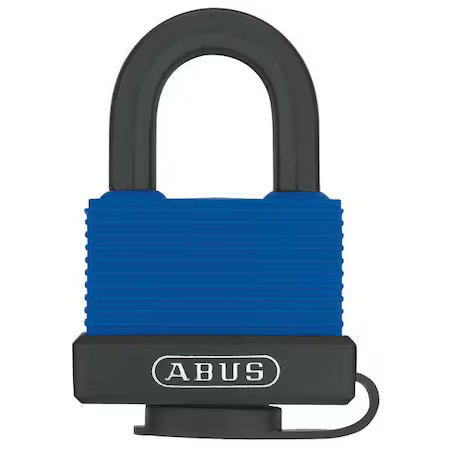 Abus 70Ib/50 Ka Padlock, Keyed Alike, Standard Shackle, Rectangular Brass Body,